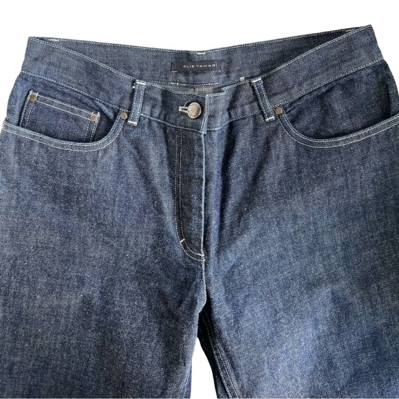 ELIE TAHARI Boot Cut Jeans Dark Wash Jeans Sz 8 - Picture 6 of 7